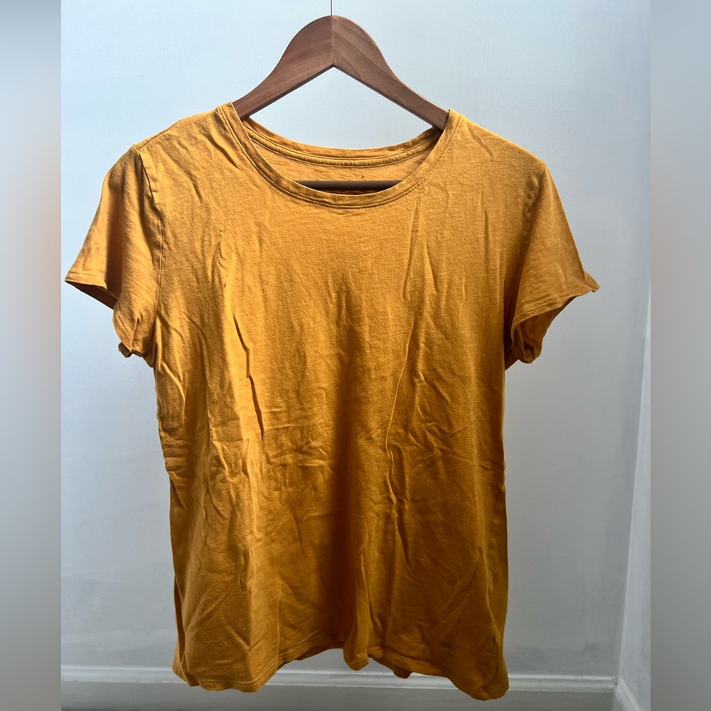 Mustard tee shirt from PINK